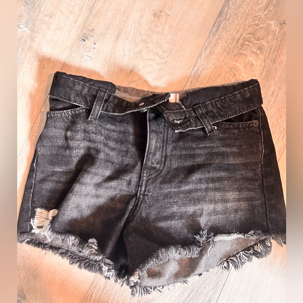 Black jean shorts size 24